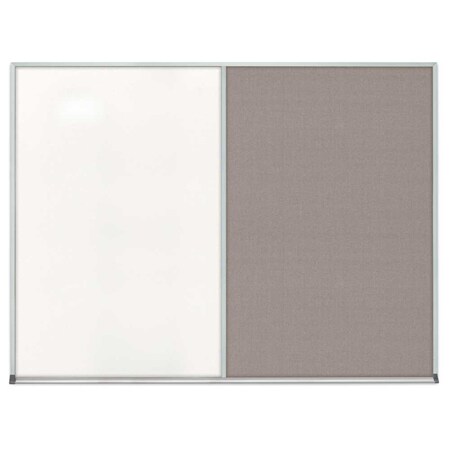 United Visual Products Single Door Radius Corkboard, 24"x36", Bla, UV7001RC-BLACK-AMETHY UV7001RC-BLACK-AMETHY
